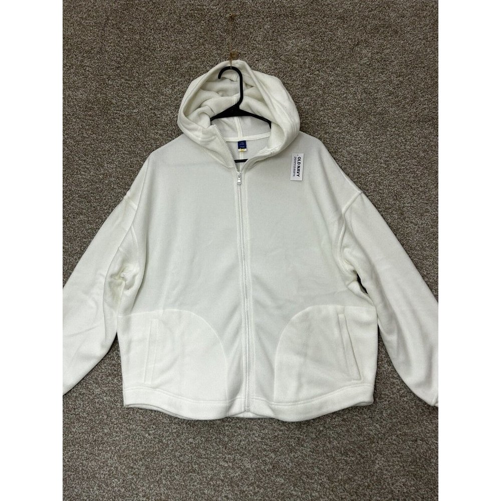 Old Navy Active Go Warm White Pullover Fleece Thick Sweater Size Large Tall
